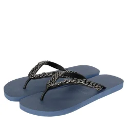 UZURII Zehentrenner Silver Large marine Flip Flops