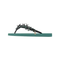UZURII Zehentrenner Silver Macrame Switch natur Flip Flops