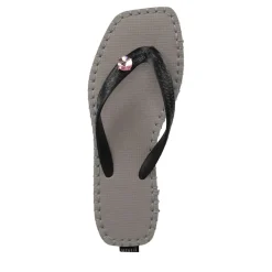 UZURII Zehentrenner Stitched by S Mid Heel Taupe taupe Flip Flops