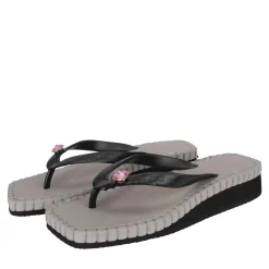 UZURII Zehentrenner Stitched by S Mid Heel Taupe taupe Flip Flops