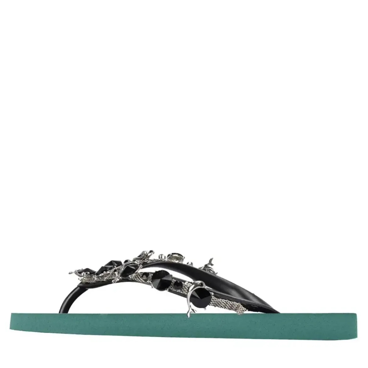 UZURII Zehentrenner Switch Mid Heel Army Green natur Flip Flops