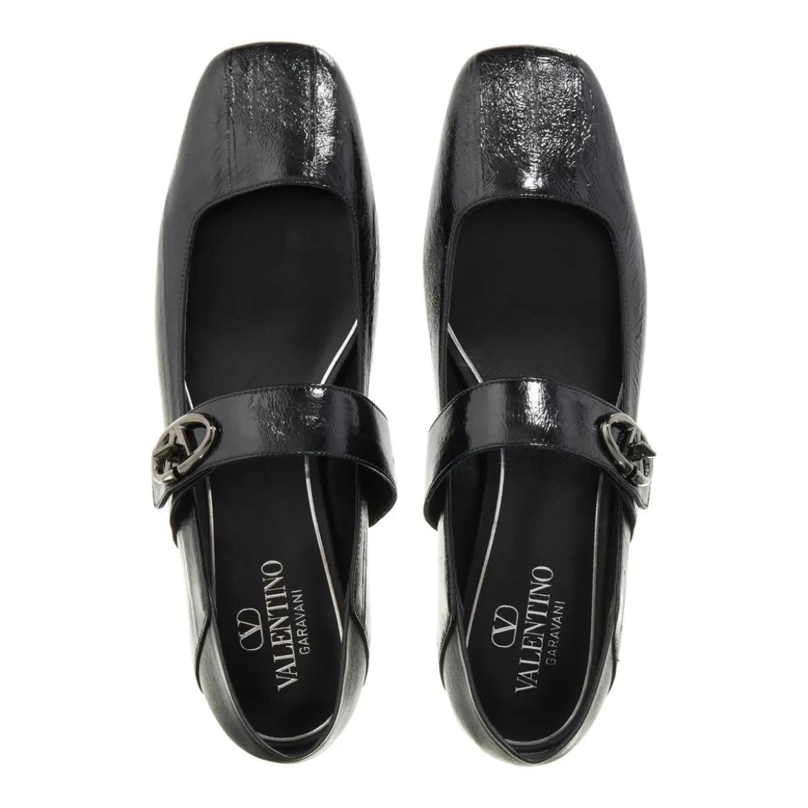Valentino Garavani Ballerina Vlogo Nero Ballerinas
