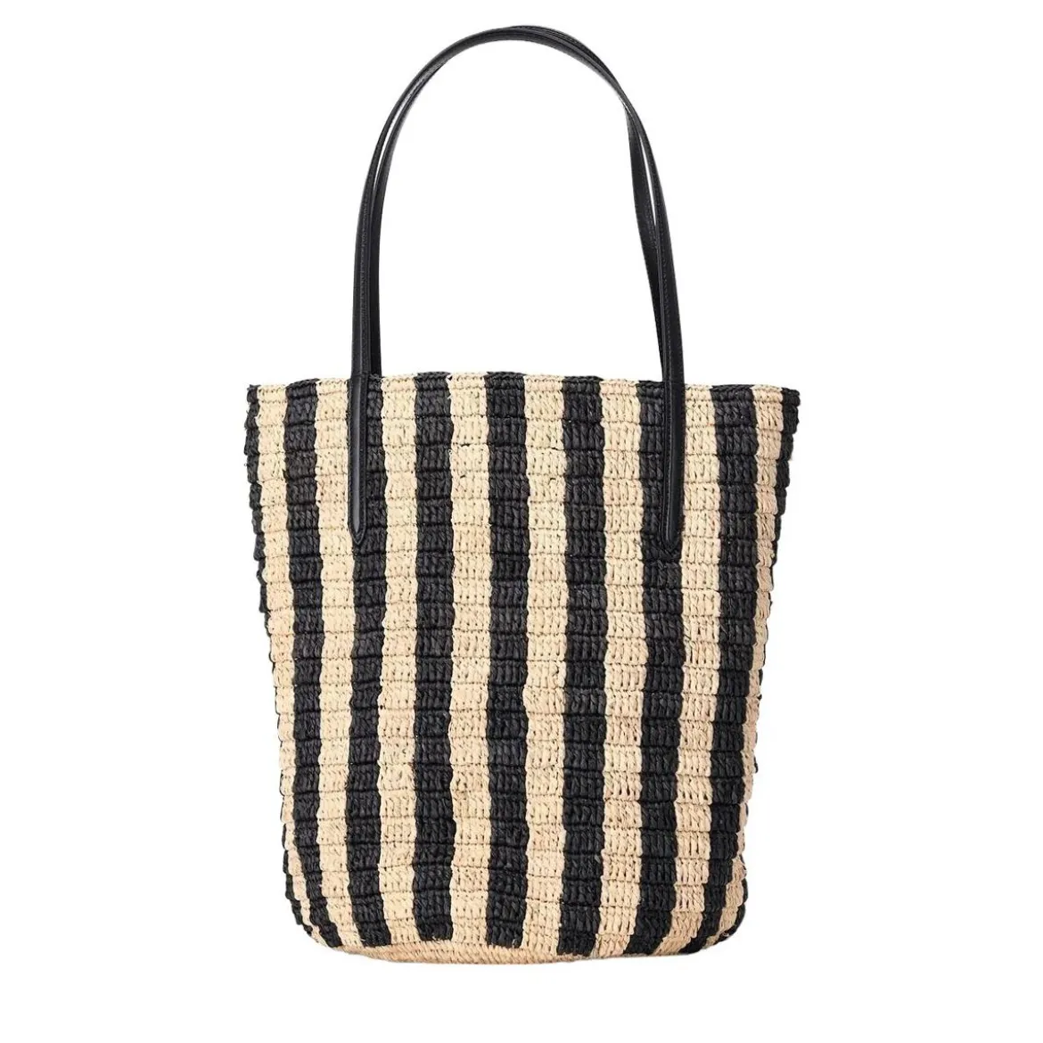 Valentino Garavani Handtasche aus Raffia schwarz Tote