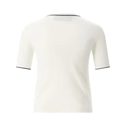 Valentino Garavani Kurzarm-Pullover aus Schurwolle weiß Pullover