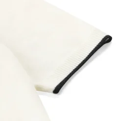 Valentino Garavani Kurzarm-Pullover aus Schurwolle weiß Pullover