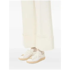 Valentino Garavani Low-Top Sneakers With Textured Sole And Chic Accen White Schnürschuhe