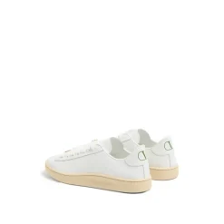 Valentino Garavani Low-Top Sneakers With Textured Sole And Chic Accen White Schnürschuhe