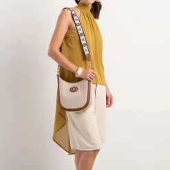 Valentino Garavani Medium Hobo Antibes Tobacco Hobo Bag