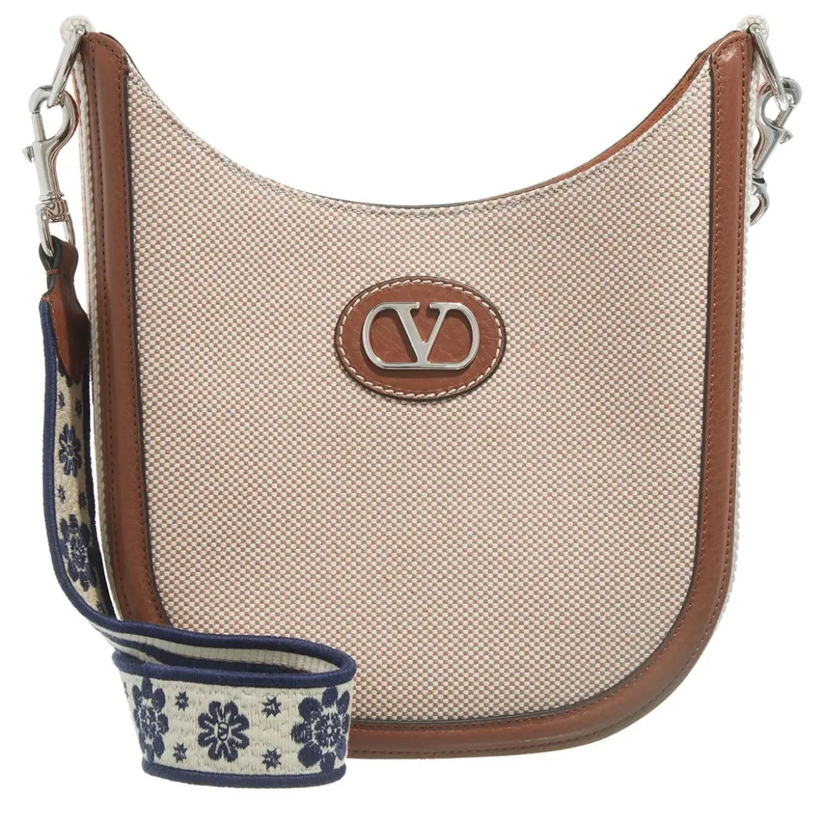 Valentino Garavani Medium Hobo Antibes Tobacco Hobo Bag
