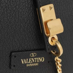 Valentino Garavani Mini Shoulder Bag Leather Black Crossbody Bag