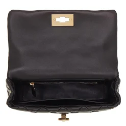 Valentino Garavani Rockstud Spike Foldover Top Shoulder Bag Nero Crossbody Bag