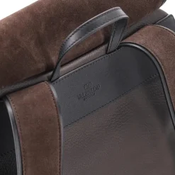 Valentino Garavani Rucksack aus Veloursleder braun Rucksack