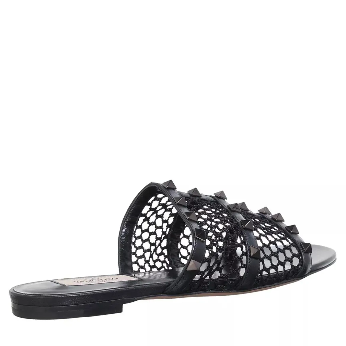 Valentino Garavani Sandal Rockstud Nero Slides