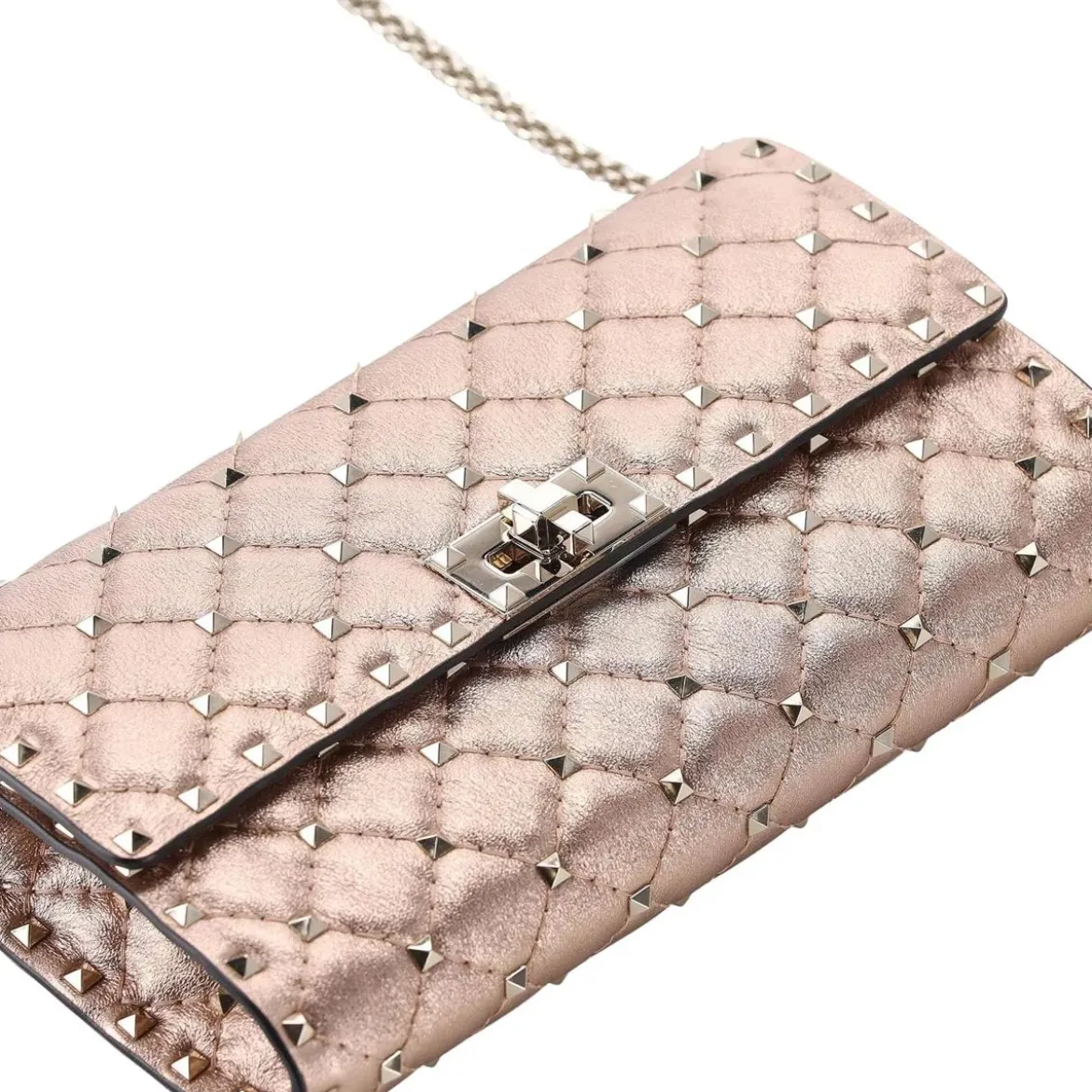 Valentino Garavani Schultertasche aus Nappaleder pink Crossbody Bag