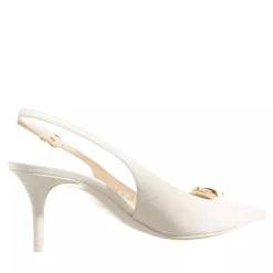 Valentino Garavani Sling Back VLogo Moon Ivory Pumps