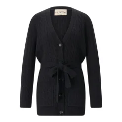 Valentino Garavani Strickjacke aus Kaschmir schwarz Strickjacke