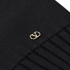 Valentino Garavani Strickjacke aus Baumwolle schwarz Strickjacke