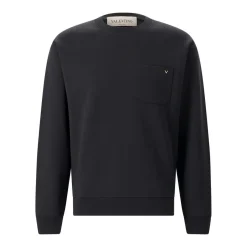 Valentino Garavani Sweatshirt aus Baumwoll-Mix schwarz