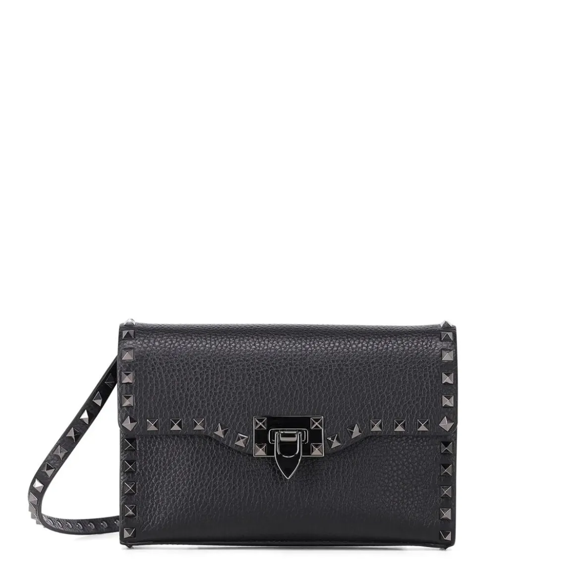 Valentino Garavani Tasche aus Leder schwarz Crossbody Bag