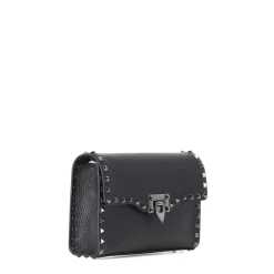 Valentino Garavani Tasche aus Leder schwarz Crossbody Bag