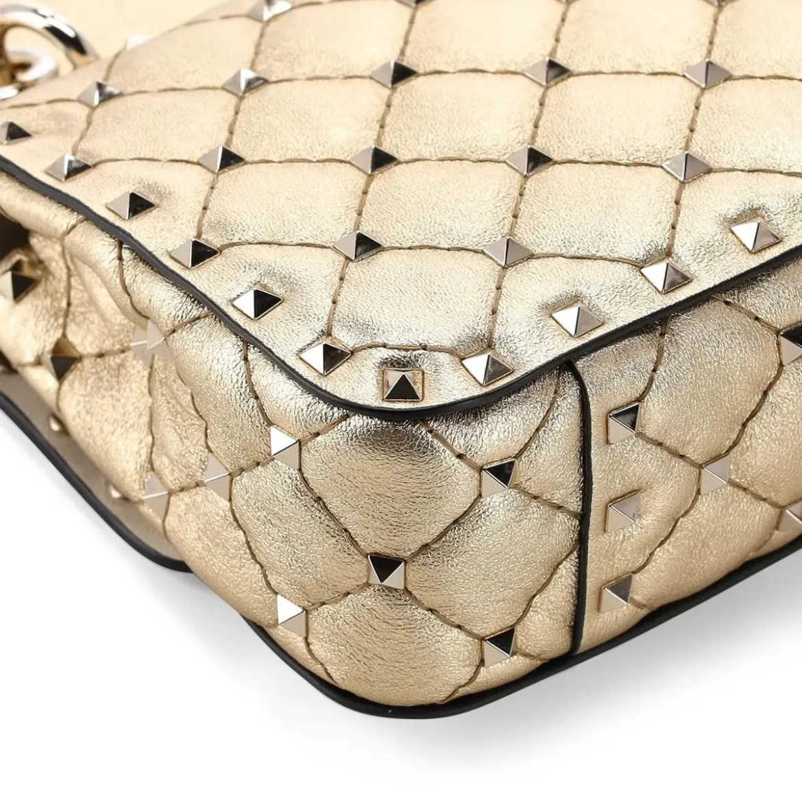 Valentino Garavani Tasche mit Nieten gelb Crossbody Bag
