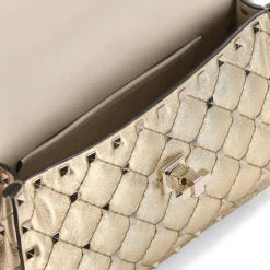 Valentino Garavani Tasche mit Nieten gelb Crossbody Bag