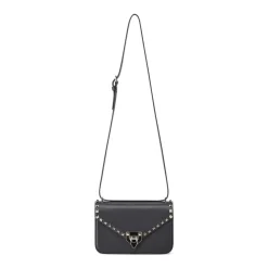 Valentino Garavani Umhängetasche Rockstud aus Kalbsleder schwarz Crossbody Bag