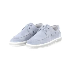Van Bommel Schnürschuhe aus Veloursleder blau Schnürschuhe