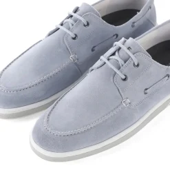 Van Bommel Schnürschuhe aus Veloursleder blau Schnürschuhe