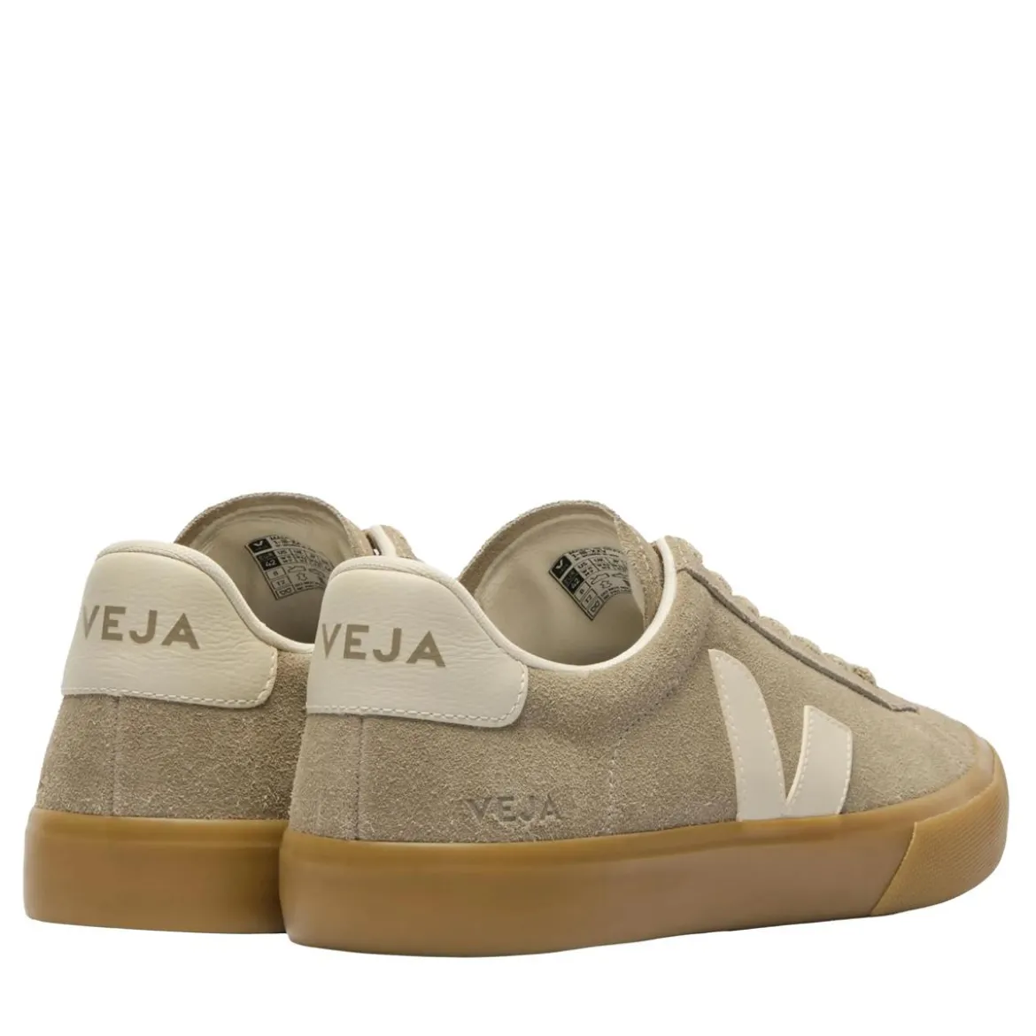 Veja Campo Suede Taupe Pierre Natural Low-Top-Sneaker