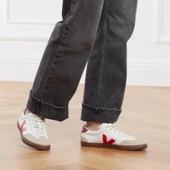 Veja Volley White Pekin Bark Low-Top-Sneaker