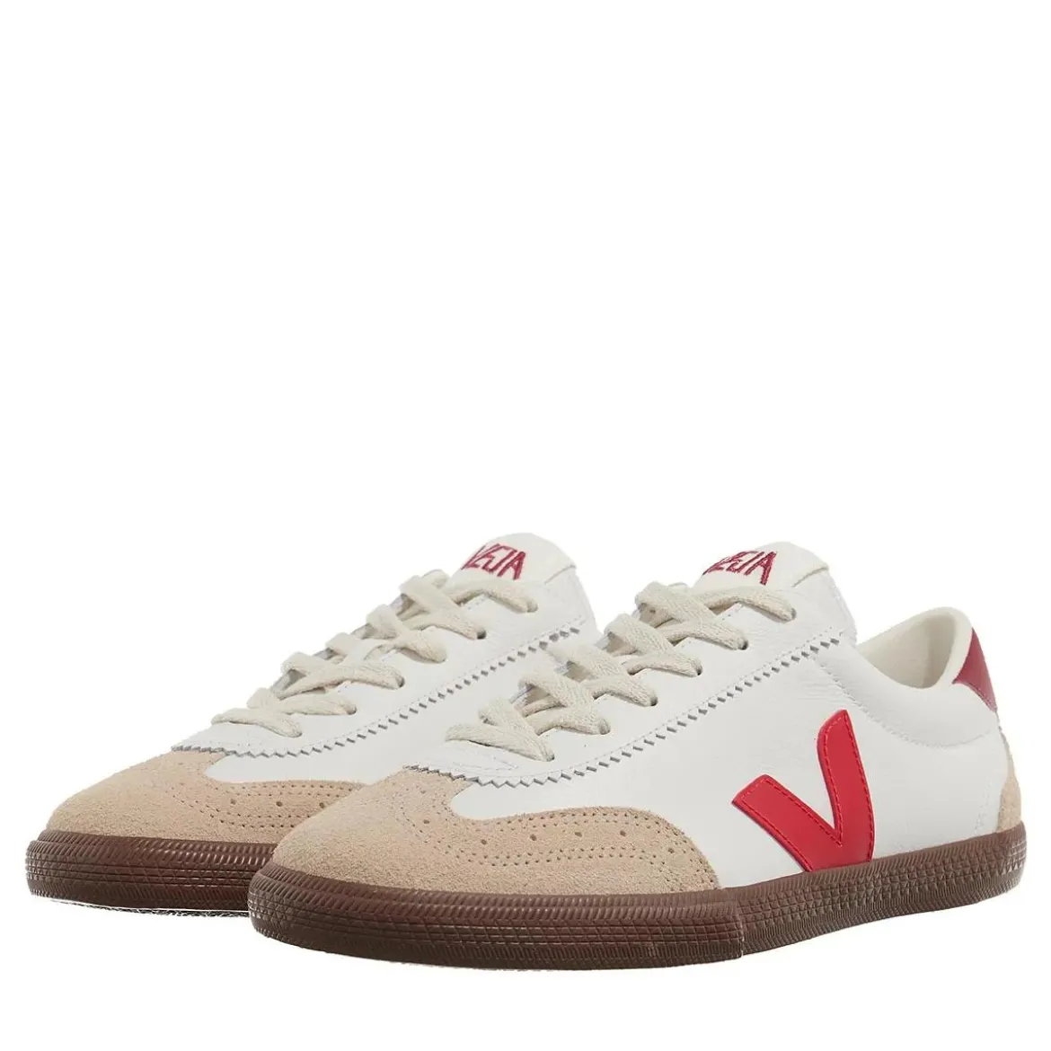 Veja Volley White Pekin Bark Low-Top-Sneaker