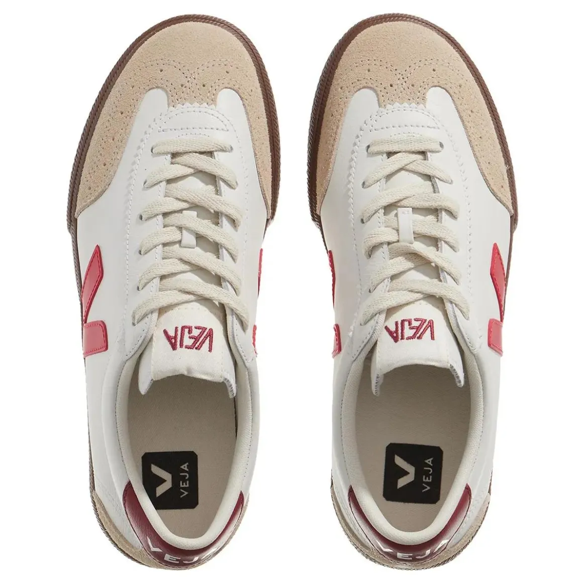 Veja Volley White Pekin Bark Low-Top-Sneaker