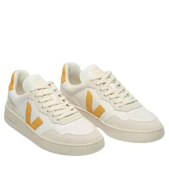 Veja V-90 White Safran Low-Top-Sneaker