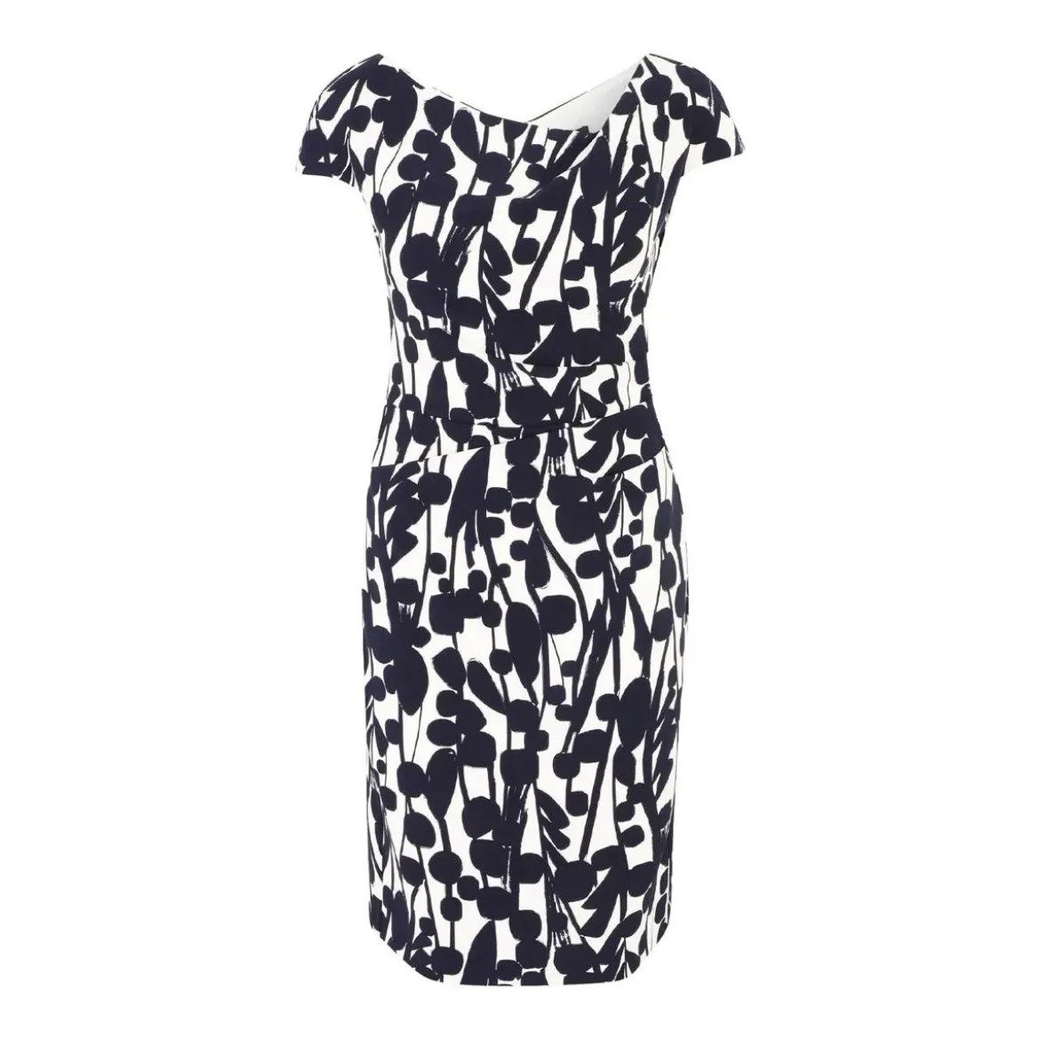 Vera Mont Cockailkleid mit Muster Dunkelblau Cocktailkleid
