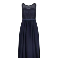 Vera Mont Maxikleid mit Spitze Dunkelblau Maxikleid