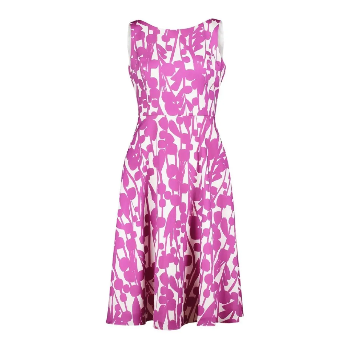 Vera Mont Midikleid mit floralem Muster Pink Midikleid