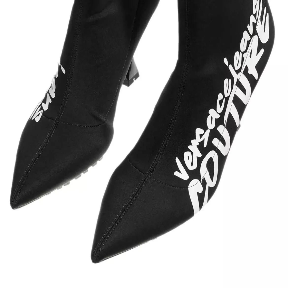 Versace Jeans Couture Shoes Black + White Stiefeletten