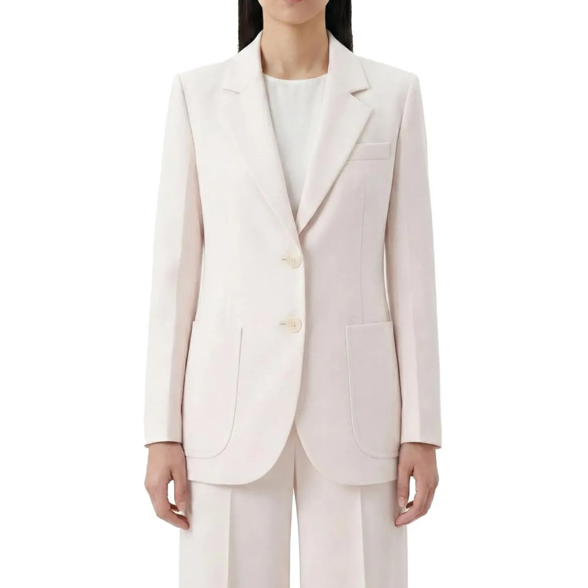 Victoria Beckham Blazer Katherine aus Woll-Mix pink Blazer