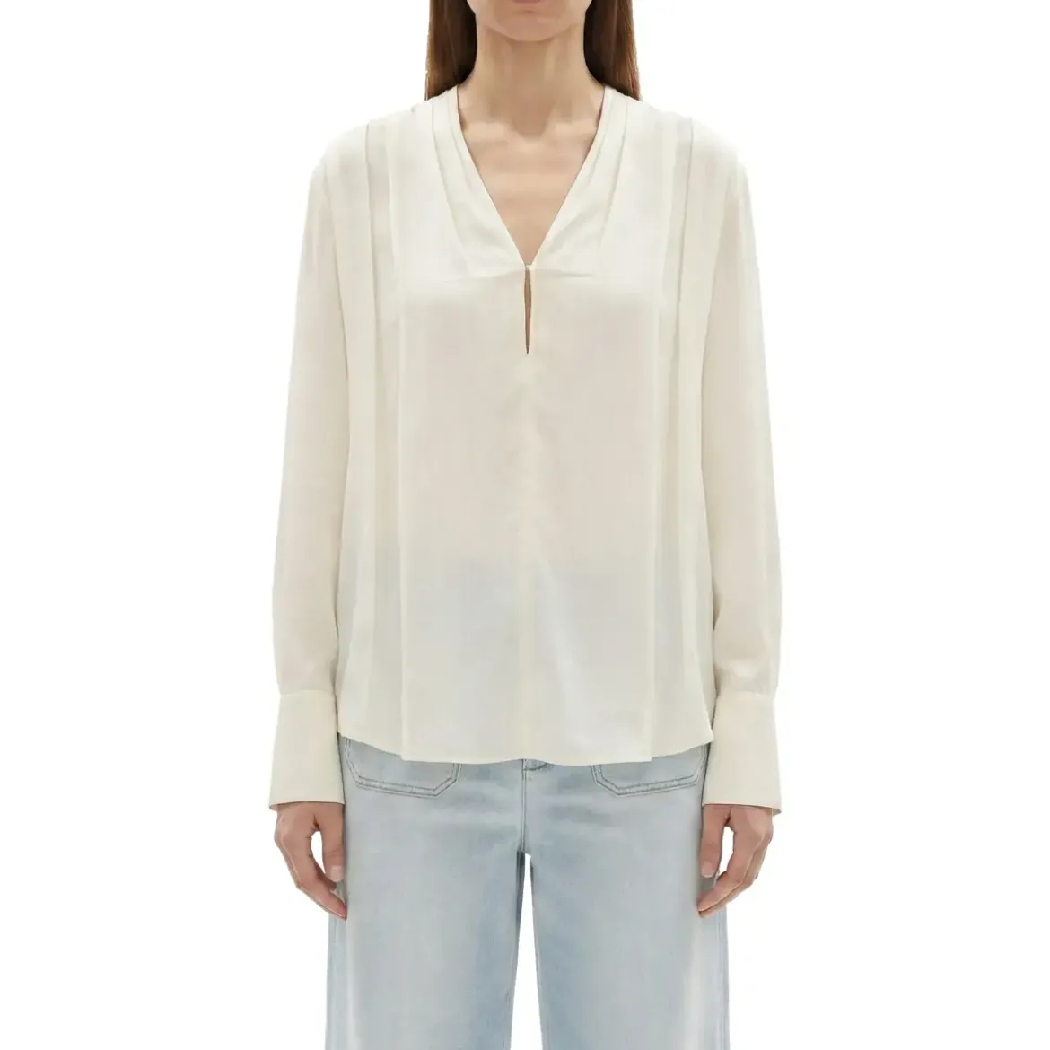 Victoria Beckham Bluse aus Seide weiß Bluse