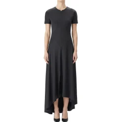 Victoria Beckham Elastisches Midikleid schwarz Midikleid