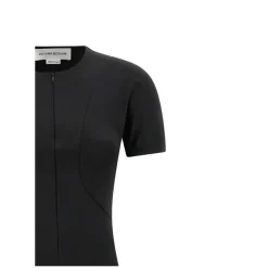 Victoria Beckham Elastisches Midikleid schwarz Midikleid