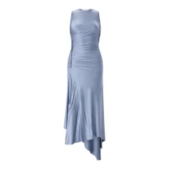 Victoria Beckham Elegantes Maxikleid blau Maxikleid