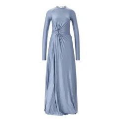 Victoria Beckham Elegantes Maxikleid blau Maxikleid