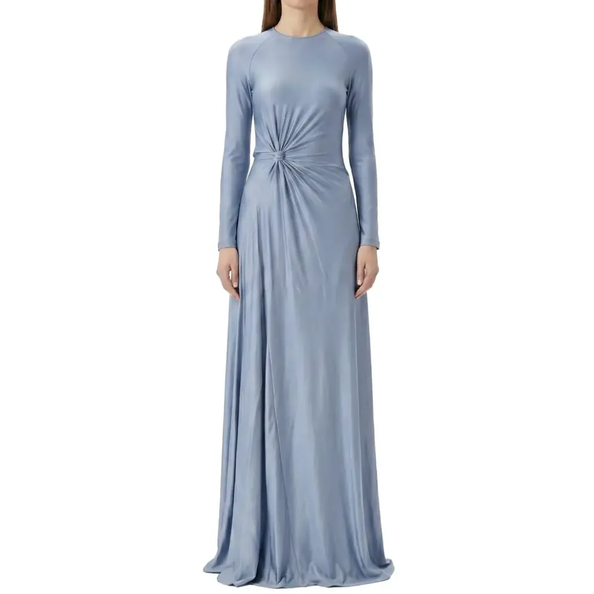 Victoria Beckham Elegantes Maxikleid blau Maxikleid