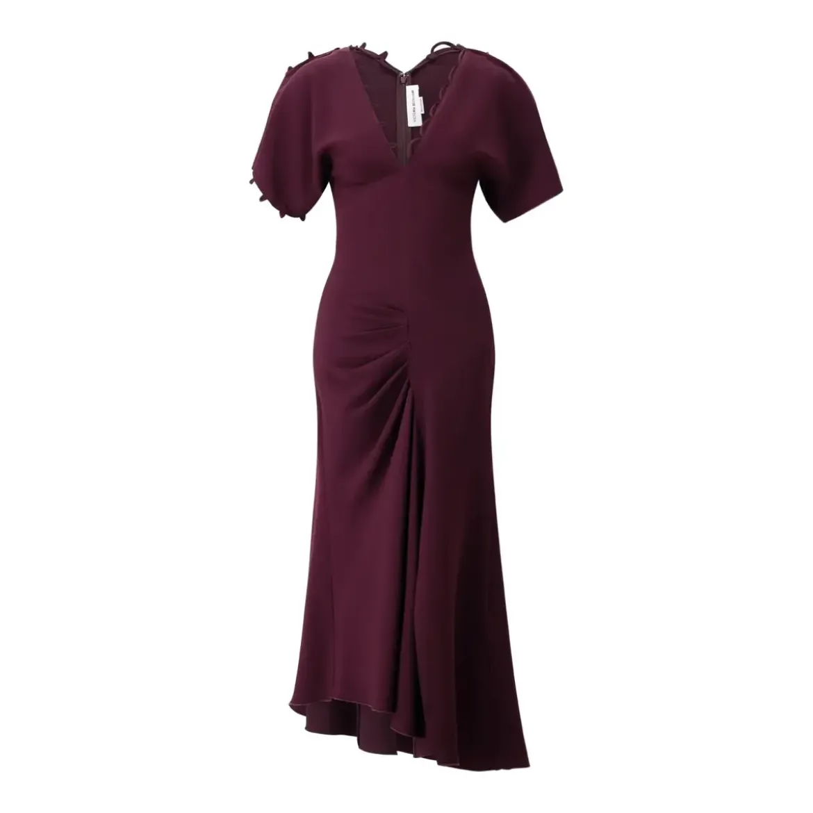 Victoria Beckham Elegantes Midikleid Dunkelrot Midikleid