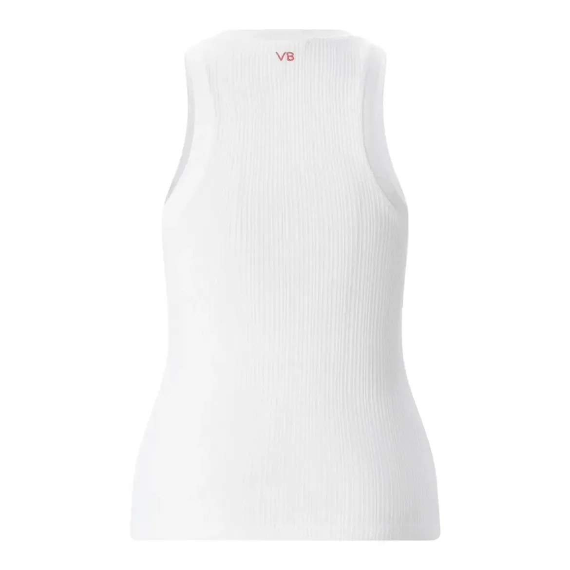 Victoria Beckham Geripptes Top weiß Top