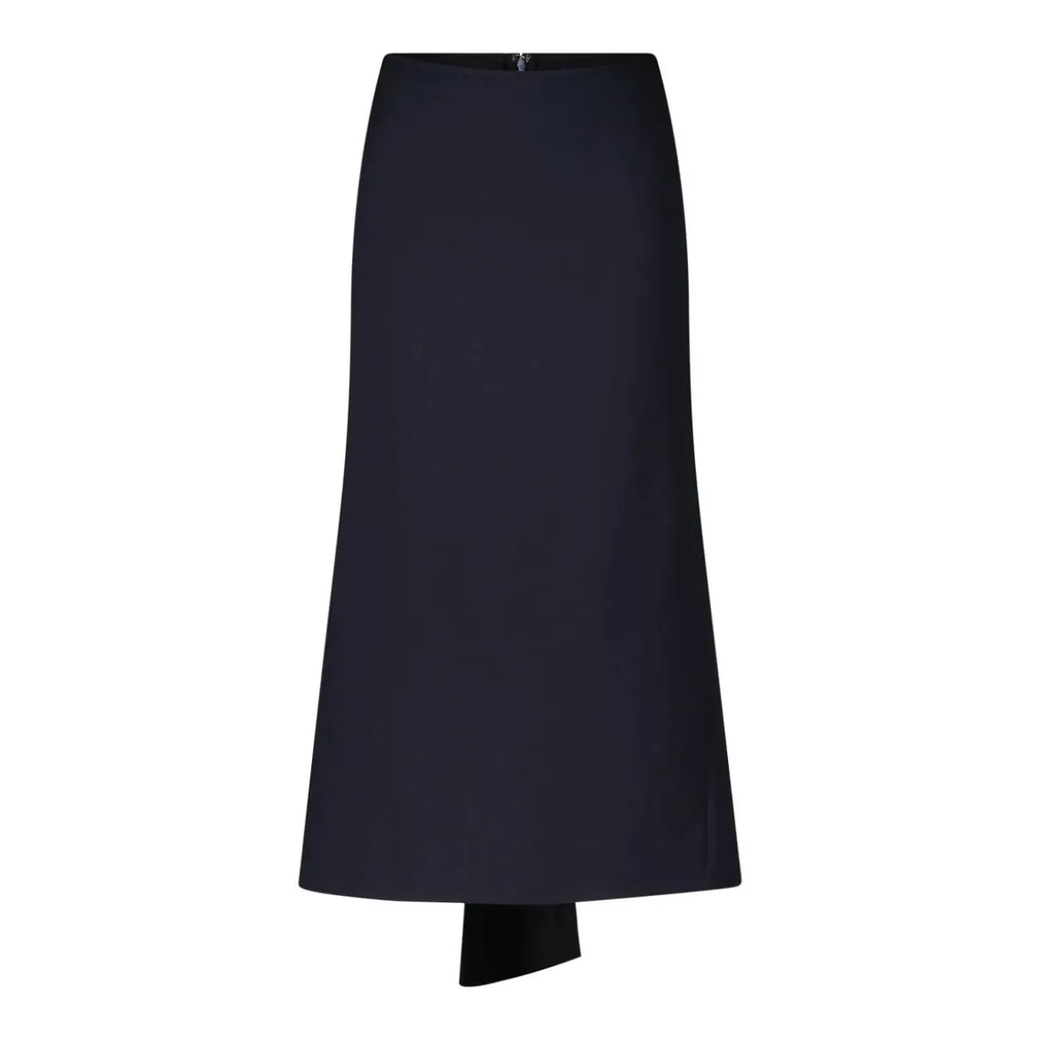 Victoria Beckham Midirock aus Woll-Mix Dunkelblau Midirock