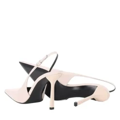Victoria Beckham Pumps aus Leder pink Schnürschuhe