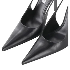 Victoria Beckham Pumps aus Leder schwarz Schnürschuhe